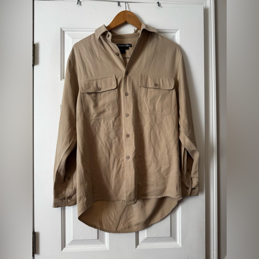 WinterSilks 100% Silk Button Down Shirt 0550